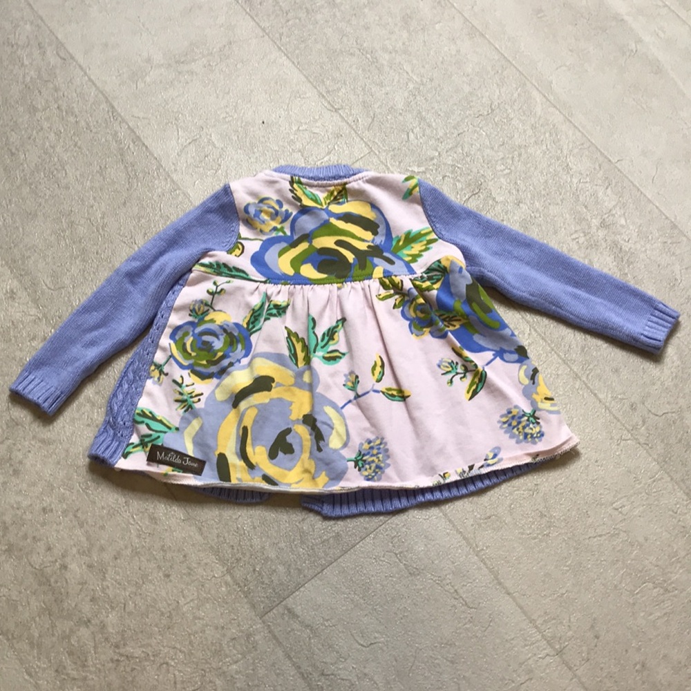 Matilda Jane Infant Sweater Sz 3-6 months Blue - Picture 2 of 4